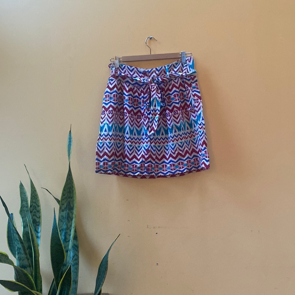 M mini button-up skirt w/ pockets